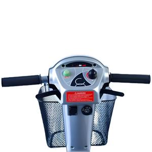 Mobic linic Elektro roller für reduzierte Mobilität 45 <span class=keywords><strong>km</strong></span> Reichweite Schwenkbarer und faltbarer Sitz 36 Ah Fische Grau-Behinderte Roller