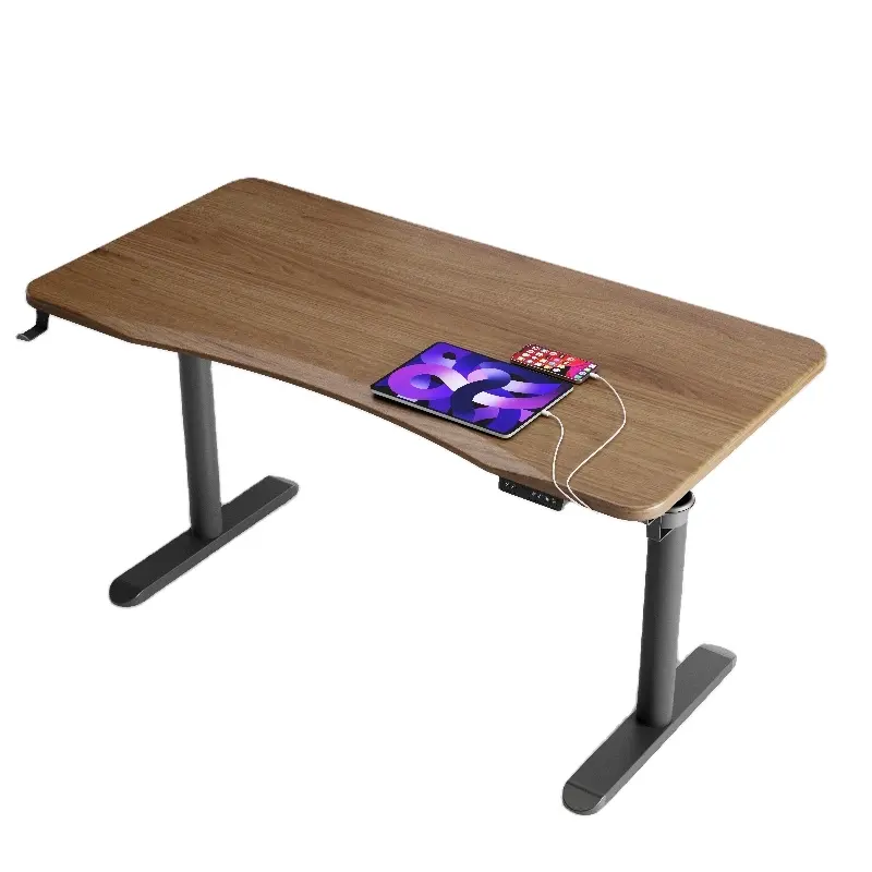 SIHOO עיצוב מודרני מתכת שולחן משרדי מנוע יחיד חשמלי גובה מתכוונן שולחן מחשב לשימוש וילה