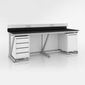 Schul labor möbel Arbeitstisch kunden spezifischer Labor tisch Stahls chul biologie Labor tisch - Product Image 5