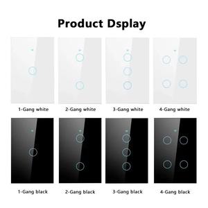 Per Tuya wi-fi Smart presa a muro 1/2/3/4 Gang Touch interruttore luce Zigbee App di rete di controllo Wireless uso domestico interruttori a parete