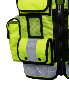 Gilet di sicurezza multifunzione ad alta visibilità riflettente con cerniera anteriore a buon mercato prezzo Hi Viz tattico canottiera gilet di sicurezza