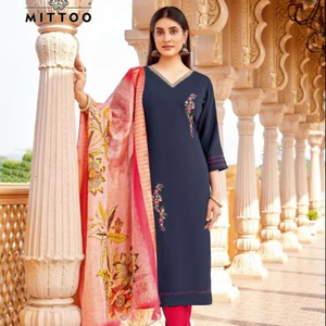 ผ้าส่าหรีผ้าไหมเหนียวลาย mittoo ayushi ผู้ผลิตในอินเดีย - Product Image 1