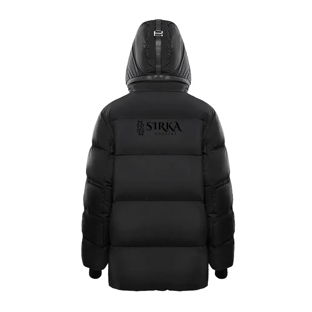 Großhandel Winter jacken für Männer Wind dichte klassische Baumwolle Schwarzlicht Kapuzen mantel zusammen Puffer jacke Unisex Custom