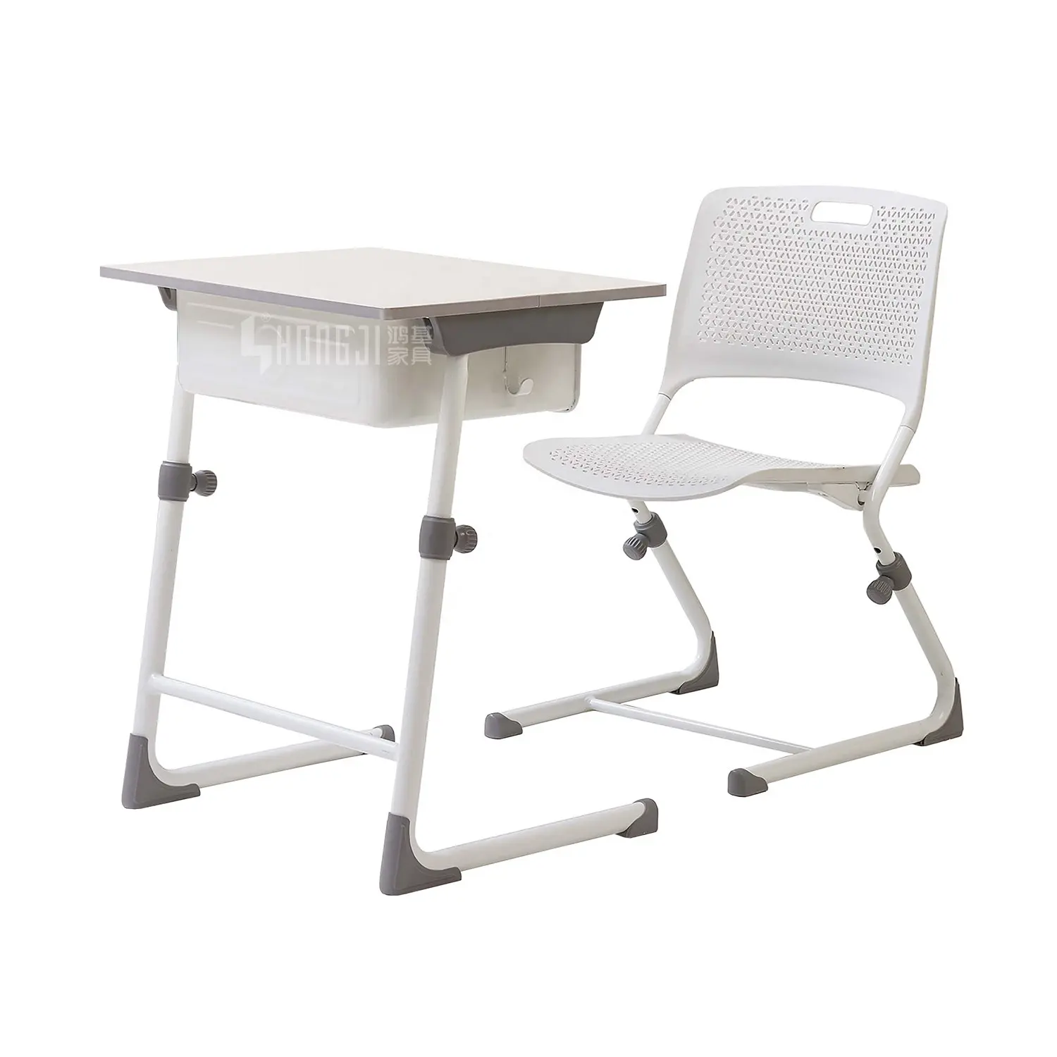 Sedia da scrivania per scuola in metallo fabbrica sedie da scuola in plastica sedie da scuola in plastica tavoli regolabili in altezza intelligenti per aule