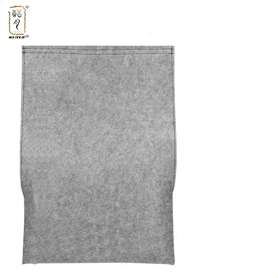 KUYUE grauer Versandtasche faltbarer Metall-Kunststoff-Bambus-Postboxbeutel für Hausreinigung Verwendung im Badezimmer und in der Küche