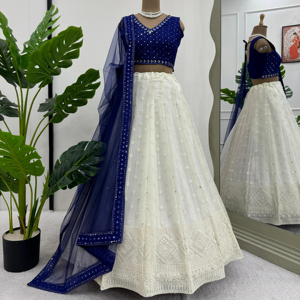 批发2024美丽刺绣花多线钻石工作新娘Lehenga Choli优雅婚纱<span class=keywords><strong>9000</strong></span>天鹅绒