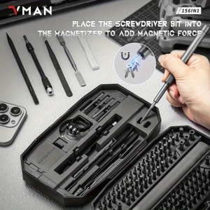 Vmanツール156in 1電動スクリュードライバーコンピュータドライバーラップトップ修理キット磁気マイクロスクリュードライバーキット電子キット - Product Image 5
