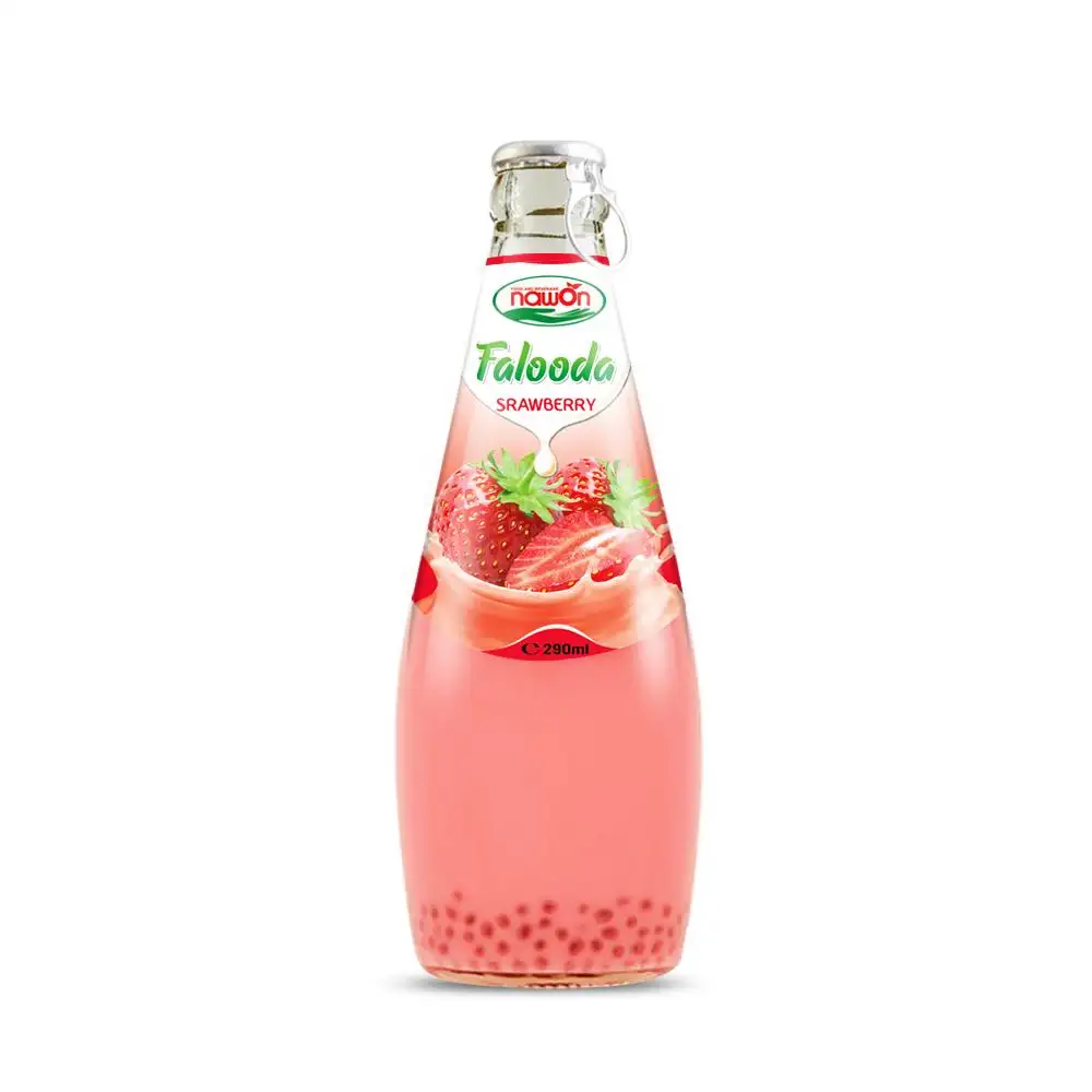 Botella de vidrio con sabor a fresa, producto de moda, 290ml, buen precio