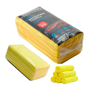 Set Handuk Mikrofiber Mobil 36 Pcs, Detailing Otomotif, Kain 16x16 untuk Cuci Mobil, Poles Wax, Pengering, Pembersih Interior, Kain Lap, Paket Grosir - Product Image 2