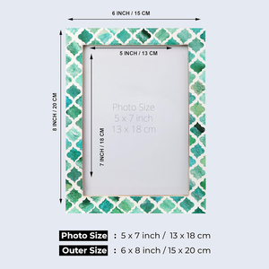 Kemik kakma fotoğraf çerçevesi (5x7) doğal kemik ahşap fotoğraf çerçevesi katı ahşap resim çerçevesi için masa süsü, ofis dekor ve ev dekor - Product Image 2