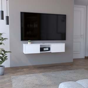 อะเดลแท่นวางทีวีแบบลอยตัวคอนโซลติดผนังแบบเพรียวบางพร้อมประตูสองบาน - Product Image 2