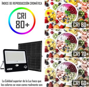 Đèn Pha Led năng lượng mặt trời ngoài trời clar-ngoài trời 50W 100W 200W 300W 400W, Đèn năng lượng mặt trời mạnh mẽ cho khu vườn, mặt tiền và khu vực NGOÀI LƯỚI - Product Image 6