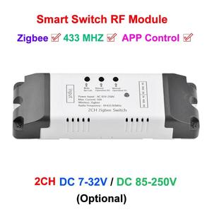 <strong>Zigbee</strong> smart switch RF module DC7-32V AC85-250V 2CH three-mode Wifi remote control relay switch module with 433Mhz - Product Image 1