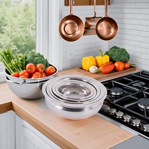 Handi Set ağır göstergesi paslanmaz çelik tencere 5 adet bakır alt derin gemi yüksekliği ile pişirme için daha fazla gıda - Product Image 4