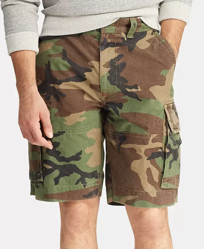 Toptan yeni moda kamuflaj erkek şort yaz kargo pantolon % 100% pamuk Camo erkek şort