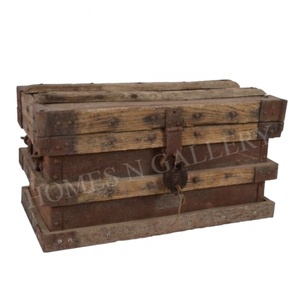 Son klasik tasarım rustik ve Vintage ahşap saklama kutusu gövde antika bitirme ucuz tarafından yapılan hindistan ihracatçı - Product Image 5
