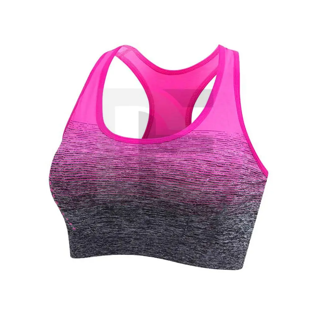 Novo Best Selling Fitness Produto Mulheres Fitness Bra Custom Sports Training Personalizado Sublimada Padrão Respirável Sutiã