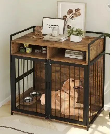 Dog kennel với bằng gỗ hàng đầu tùy biến bằng gỗ Pet Crate chó cũi