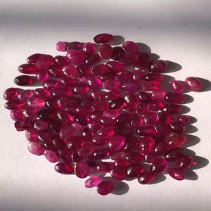 Ruby Loose Gemstone Natural Heated Ruby 3-6 <strong>MM</strong> <strong>Cabochon</strong> Cut Good Quality Excellent Luster and Nice Color Used in Jewelry Making - Product Image 3