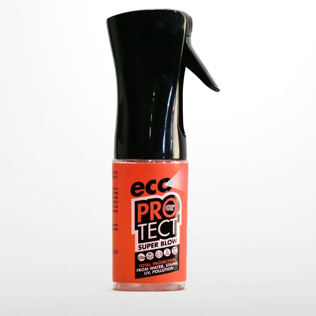 Protetor e limpador de sapatos de couro biodegradável Ecoprotect Superblow para tênis e cuidados com os sapatos