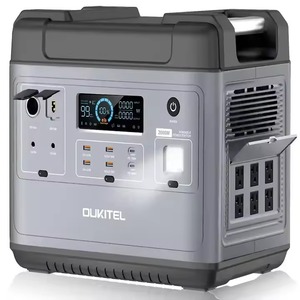 顶级质量组装OUKITEL 2000Wh便携式电站太阳能发电机认证LiFePO4 2000W