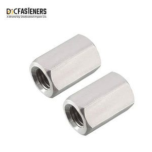 Polished Stainless Steel Hex <strong>Coupling</strong> Nuts <strong>M3</strong> to M80, DIN Standard, UNC Thread - Product Image 3