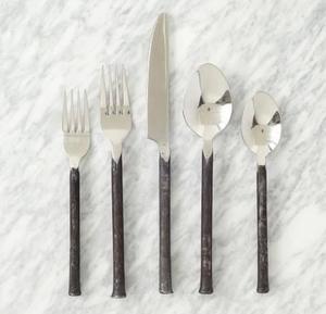 最优惠价格不锈钢餐具套装豪华餐具，带树脂手柄勺子叉子刀叉洗碗机安全