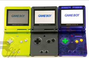คอนโซลเล่นเกมมือถือแบบมืออาชีพสำหรับ n-intendo GBA IPS SP nonebacklit - Product Image 2