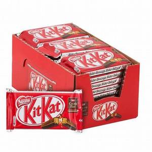 KitKat 150克包6块富含巧克力的薄饼900克盒装糖果饼干果酱坚果球杯图案糊状固体形式