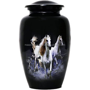 High Quality American Style Metal Cremation Urn Medium Size Keepsake for <strong>Human</strong> Ashes Wholesale <strong>Feral</strong> Supplies - Product Image 6