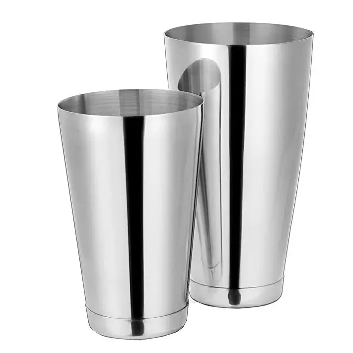 Stainless Steel Boston Cocktail Shaker Excellent Quality Martini Shaker Silver Color Handmade For Restaurant And Bar