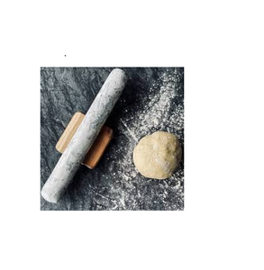 Green Marble Rolling Pin Dough Rolling Pin Dough Roller with Wood Handles and <strong>Cradle</strong> and Customized <strong>Size</strong> - Product Image 4