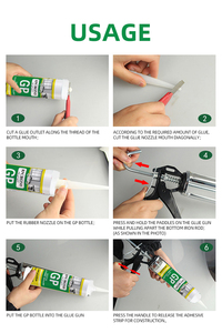 Haute qualité 300ml 600ml pour Wacker même qualité GP acide silicone neutre Silicone mastic Construction adhésif - Product Image 6