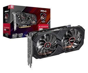 ASRock Phantom Gaming RX570 PGE 8GB GDDR5 Tarjeta gráfica de escritorio/portátil PCI Express Interfaz USB Salida DVI Ventilador Enfriador AGP Nuevo - Product Image 1