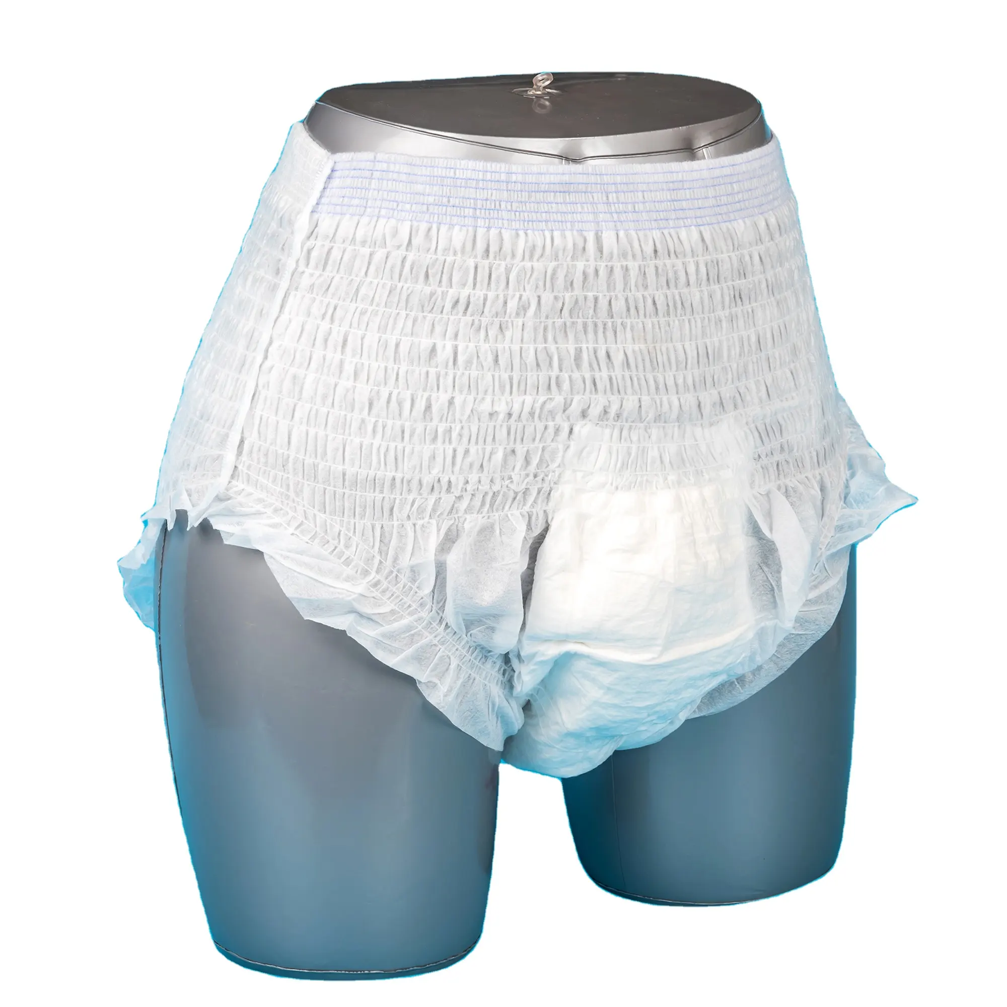 Culotte en plastique super douce jetable pour incontinence, taille plus, couche médicale pour adultes, vente en gros