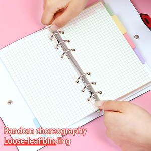 New A5 Student <strong>Notebook</strong> Hardcover with Detachable Binder Four Kinds of Inner Pages and Pockets Leather Cover <strong>Notebook</strong> - Product Image 4
