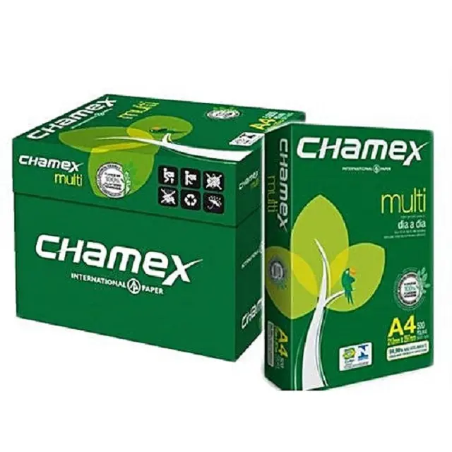 Venta caliente Chamex fábrica de papel Venta caliente Copia Mate Papel de alta calidad Foto Blanco Paperline Importación Chamex A4 Papel 80gsm