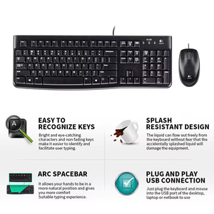 Custom Russian RGB Mechanical Gaming <strong>Keyboard</strong> for Logitech MK121P USB Ergonomic Office PC Phone Mobile Gamer New Condition Membr - Product Image 3