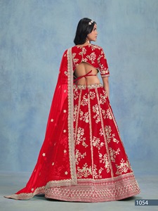 エレガントなジョーゼットアートシルク刺繍入りLehenga <span class=keywords><strong>Choli</strong></span>ザリをフィーチャーした結婚式のゲストのための完璧なお祝いの伝統的な服装