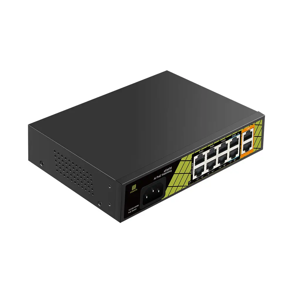 Convertidor de red PoE Switch OEM/ODM Original para sistema de cámara Gigabit Ethernet
