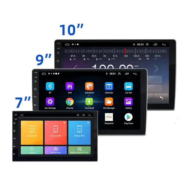 2 32G mit Carplay Android Auto Auto DVD-Player 7/Zoll 2din GPS Radio Player mit Auto Stereo Touchscreen Android 14
