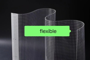 Anzeige Bildschirm modul Transparent P10 für Innen Roll-up LED-Film Mesh Led Videowand 1 Stück 2,5mm 16Bit, 16Bit - Product Image 3