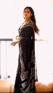 Best Quality Heavy Georgette <strong>Sari</strong> with Blouse Piece Traditional Style Comfortable and Trendy Party Wear Indian Supplier - Product Image 2
