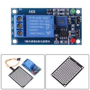 Regentropfen sensor 12V Regen erkennungs modul Einstellbares Regensensor-Regler relais zur Wetter überwachung