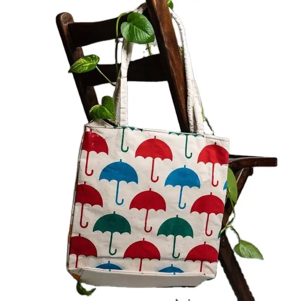 Hermosas bolsas de lona de algodón de diseño para mujer, bolsas de playa de algodón lavables con logotipo personalizado, bolsas de compras de algodón con estampado