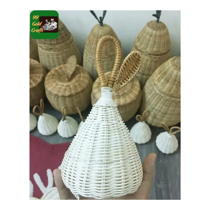 Christmas Pear Tear Rattle Paper Honeycomb Bells Party Supplies Christmas Tree Decorations Hanging Ornaments 2024 Top Xmas Sales