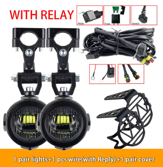 1Pair lights+1 psc wire(with Reply)+1 pair cover
