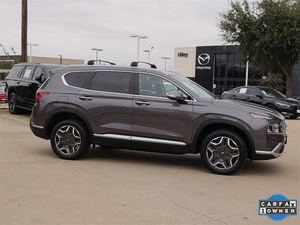 נקי 2023 hunda-i santa fe היברידית תקע מוגבל awd עם מושב בד סגסוגת פנים כהה גלגלים מאוד מסודר