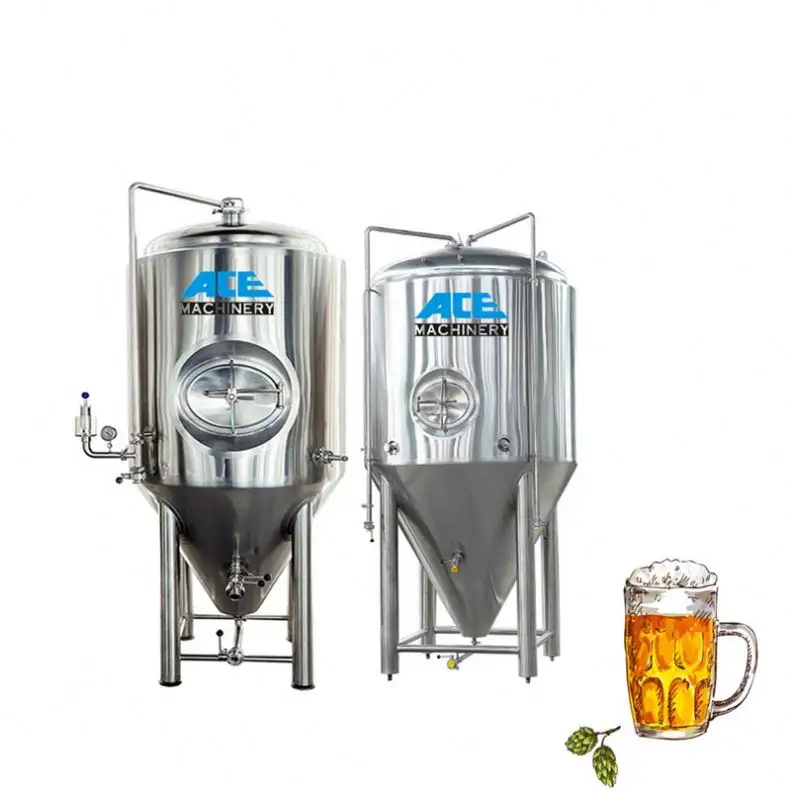 Micro sistema de fermentador de cerveza, equipo de fermentación de cerveza, 300L, 500L, 1000L