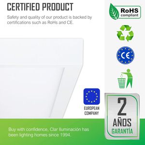 CLAR-60x60 nhôm <span class=keywords><strong>LED</strong></span> bảng điều chỉnh 40 Wát IP44 vuông ánh sáng Trần cho văn phòng nhà hiện đại chiếu sáng trong nhà - Product Image 3